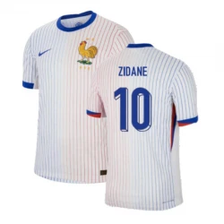 Maillot de Foot France Zinédine Zidane #10 Euro 2024 Extérieur Homme