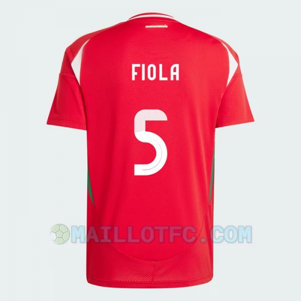 Maillot de Foot Hongrie Attila Fiola #5 Euro 2024 Domicile Homme