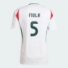 Maillot de Foot Hongrie Attila Fiola #5 Euro 2024 Extérieur Homme