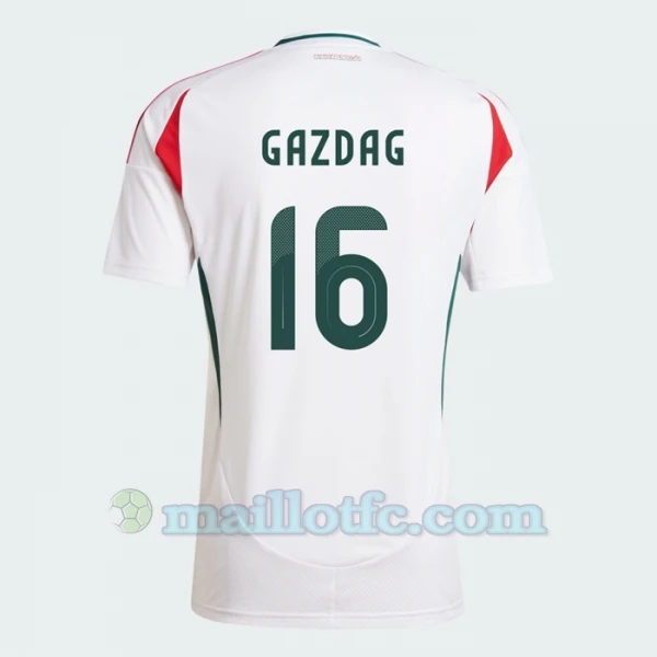 Maillot de Foot Hongrie Daniel Gazdag #16 Euro 2024 Extérieur Homme