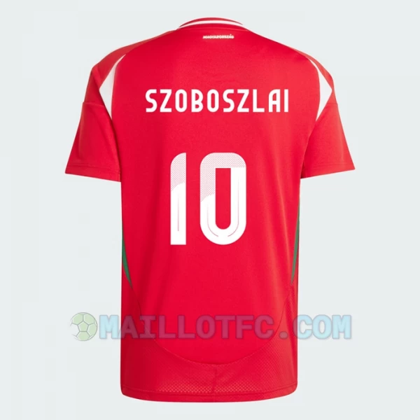 Maillot de Foot Hongrie Dominik Szoboszlai #10 Euro 2024 Domicile Homme