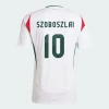 Maillot de Foot Hongrie Dominik Szoboszlai #10 Euro 2024 Extérieur Homme