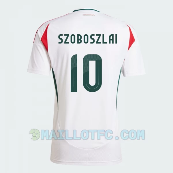 Maillot de Foot Hongrie Dominik Szoboszlai #10 Euro 2024 Extérieur Homme