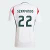 Maillot de Foot Hongrie Peter Szappanos #17 Euro 2024 Extérieur Homme