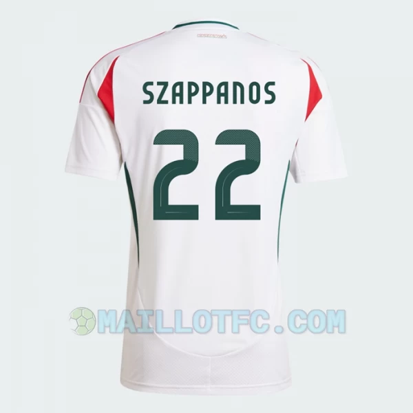 Maillot de Foot Hongrie Peter Szappanos #17 Euro 2024 Extérieur Homme