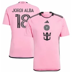 Maillot de Foot Inter Miami CF Jordi Alba #18 2024-25 Domicile Homme