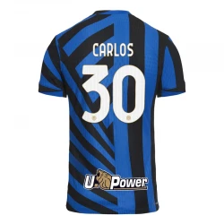 Maillot de Foot Inter Milan Carlos #30 2024-25 Domicile Homme