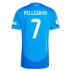 Maillot de Foot Italie Pellegrini #7 Euro 2024 Domicile Homme