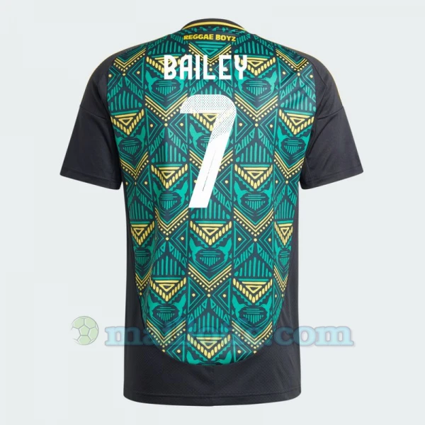 Maillot de Foot Jamaïque Bailey #7 Copa America 2024 Extérieur Homme