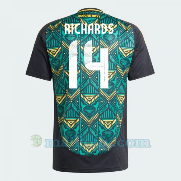 Maillot de Foot Jamaïque Richards #14 Copa America 2024 Extérieur Homme