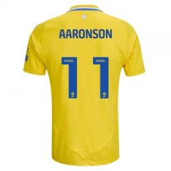 Maillot de Foot Leeds United 2024-25 Aaronson #11 Extérieur Homme