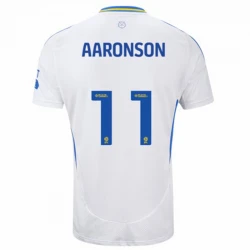 Maillot de Foot Leeds United Aaronson #11 2024-25 Domicile Homme