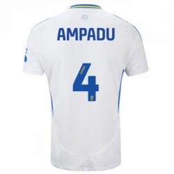 Maillot de Foot Leeds United Ampadu #4 2024-25 Domicile Homme