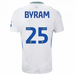 Maillot de Foot Leeds United Byram #25 2024-25 Domicile Homme