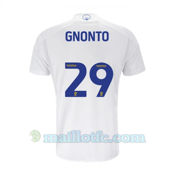 Maillot de Foot Leeds United Gnonto #29 2023-24 Domicile Homme