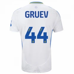 Maillot de Foot Leeds United Gruev #44 2024-25 Domicile Homme