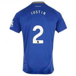 Maillot de Foot Leicester City Justin #2 2024-25 Domicile Homme