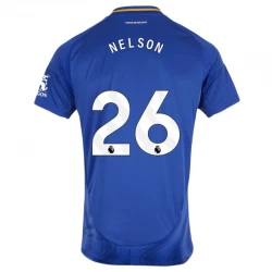 Maillot de Foot Leicester City Nelson #26 2024-25 Domicile Homme