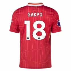 Maillot de Foot Liverpool FC Cody Gakpo #18 2024-25 Domicile Homme