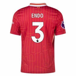 Maillot de Foot Liverpool FC Endo #3 2024-25 Domicile Homme