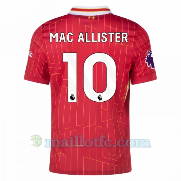 Maillot de Foot Liverpool FC Mac Allister #10 2024-25 Domicile Homme