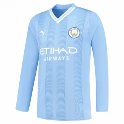 Maillot de Foot Manchester City 2023-24 Domicile Homme Manches Longues