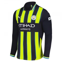 Maillot de Foot Manchester City 2024-25 Extérieur Homme Manches Longues