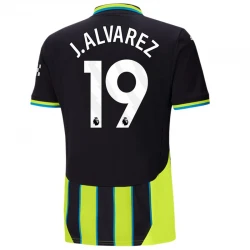 Maillot de Foot Manchester City 2024-25 J. Alvarez #9 Extérieur Homme