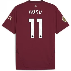 Maillot de Foot Manchester City 2024-25 Jérémy Doku #11 Extérieur Homme