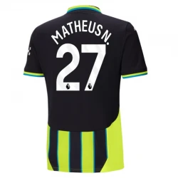 Maillot de Foot Manchester City 2024-25 Matheus N. #27 Extérieur Homme