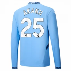 Maillot de Foot Manchester City Akanji #25 2024-25 Domicile Homme Manches Longues