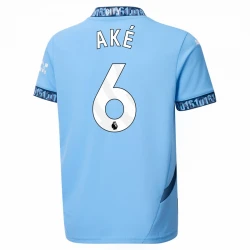 Maillot de Foot Manchester City Ake #6 2024-25 Domicile Homme