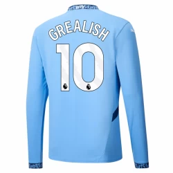 Maillot de Foot Manchester City Jack Grealish #10 2024-25 Domicile Homme Manches Longues