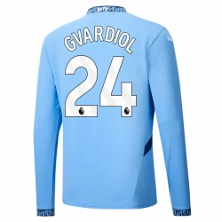 Maillot de Foot Manchester City Josko Gvardiol #24 2024-25 Domicile Homme Manches Longues