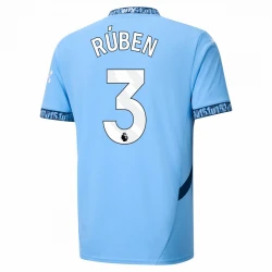 Maillot de Foot Manchester City Rúben Dias #3 2024-25 Domicile Homme