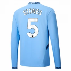 Maillot de Foot Manchester City Stones #5 2024-25 Domicile Homme Manches Longues