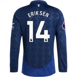 Maillot de Foot Manchester United 2024-25 Christian Eriksen #14 Extérieur Homme Manches Longues