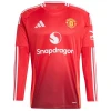 Maillot de Foot Manchester United Reguilon #15 2024-25 Domicile Homme Manches Longues