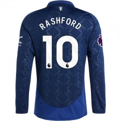 Maillot de Foot Manchester United 2024-25 Marcus Rashford #10 Extérieur Homme Manches Longues