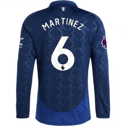 Maillot de Foot Manchester United 2024-25 Martínez #6 Extérieur Homme Manches Longues