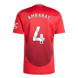 Maillot de Foot Manchester United Amrabat #4 2024-25 Domicile Homme