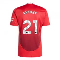 Maillot de Foot Manchester United Antony #21 2024-25 Domicile Homme