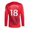 Maillot de Foot Manchester United Casemiro #18 2024-25 Domicile Homme Manches Longues