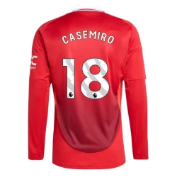 Maillot de Foot Manchester United Casemiro #18 2024-25 Domicile Homme Manches Longues