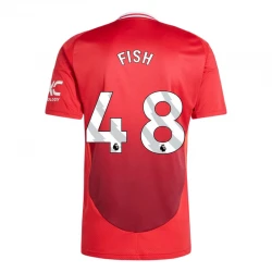 Maillot de Foot Manchester United Fish #48 2024-25 Domicile Homme