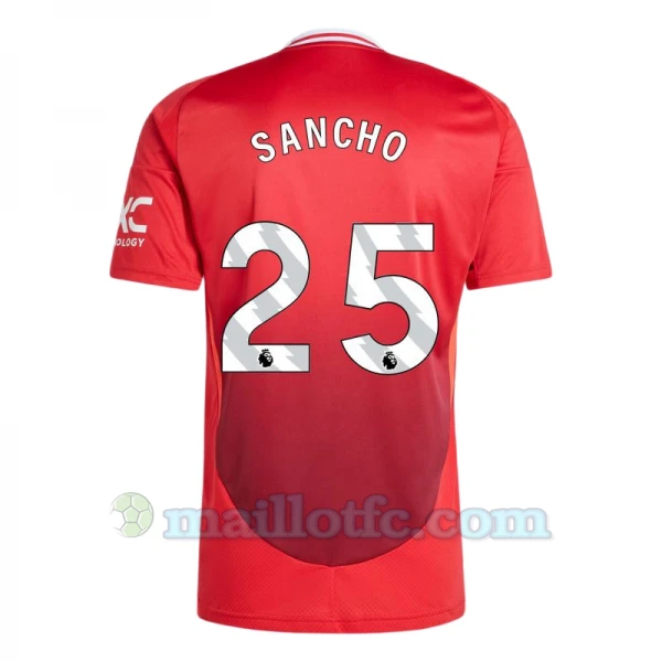 Maillot de Foot Manchester United Jadon Sancho #25 2024-25 Domicile Homme