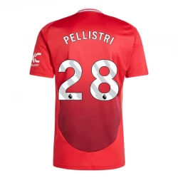 Maillot de Foot Manchester United Pellistri #28 2024-25 Domicile Homme