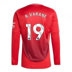 Maillot de Foot Manchester United R. Varane #19 2024-25 Domicile Homme Manches Longues