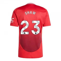 Maillot de Foot Manchester United Shaw #23 2024-25 Domicile Homme