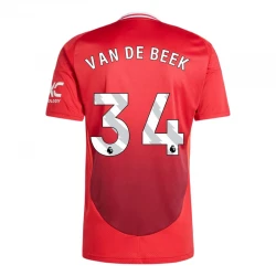 Maillot de Foot Manchester United Van De Beek #34 2024-25 Domicile Homme